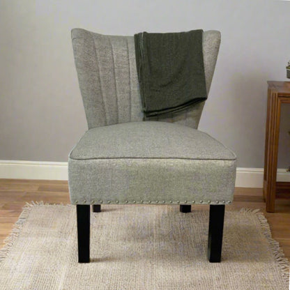 Gray wingback chair Set of 2