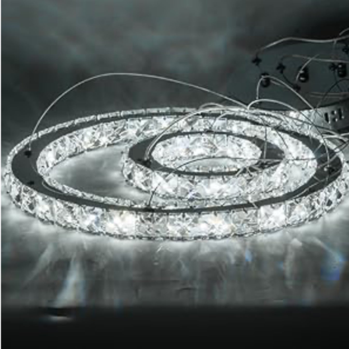 Double Ring Cyrstal Chandelier