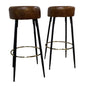Faux Leather Bar Stool (set of 2)