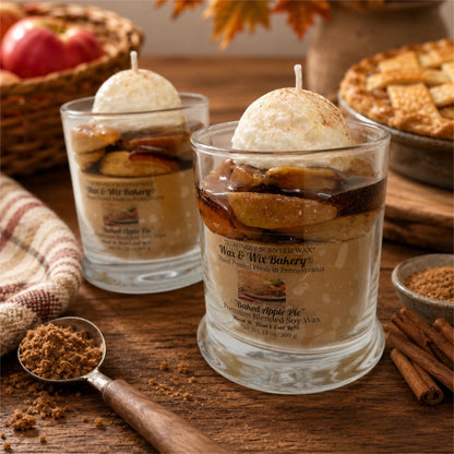 Baked Apple Pie Candle. 13 oz. Large Soy Dessert Candle
