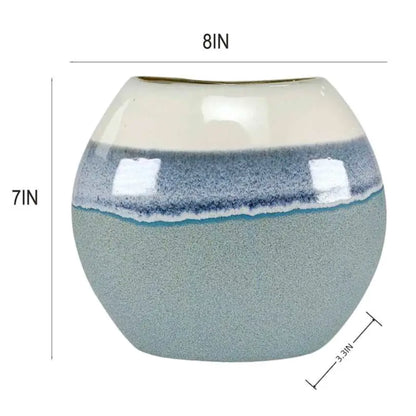Aqua Ceramic Vase