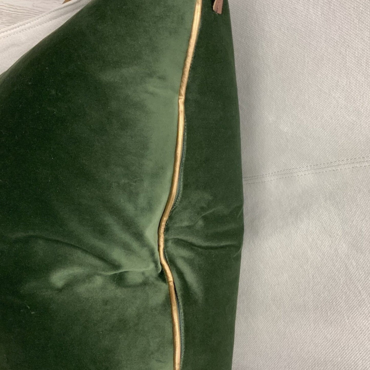Green Velvet Pillow