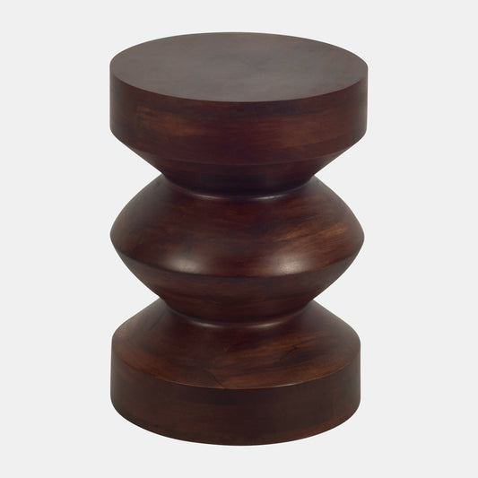 18"  Mango Side Table, Walnut