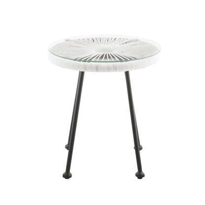 White Outdoor Side Table- Local Pick Up or Local Delivery Only