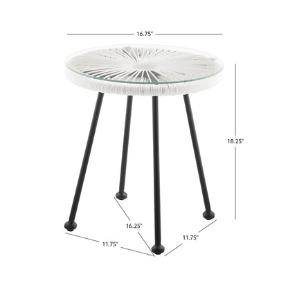 White Outdoor Side Table- Local Pick Up or Local Delivery Only