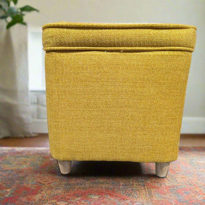 Yellow Storage Ottoman- LOCAL PICK UP ONLY