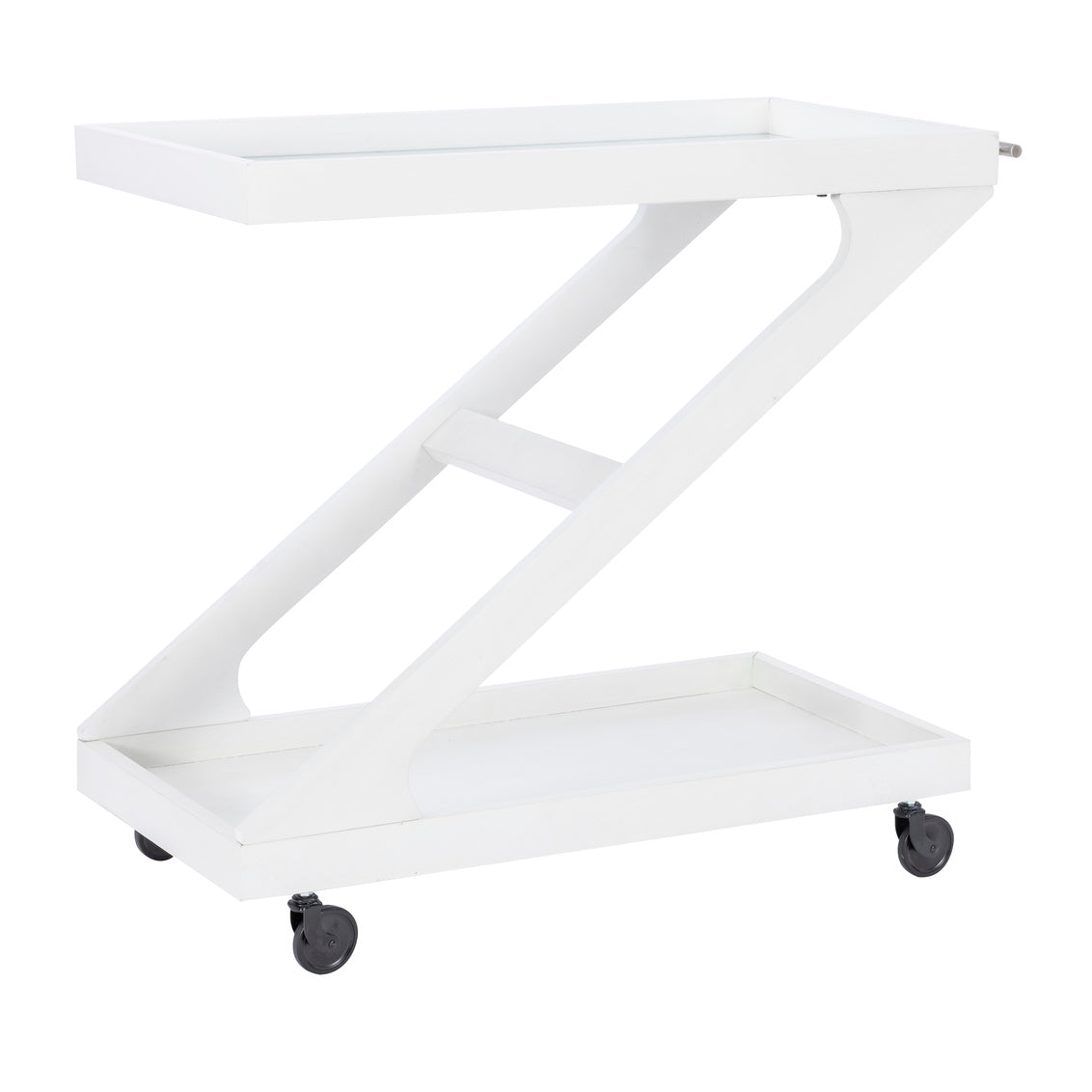 Z BAR CART WHITE - Local Pick Up or Local Delivery Only