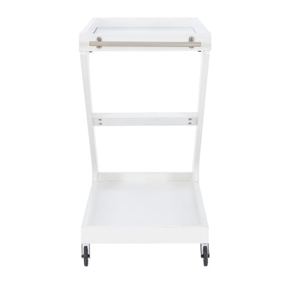 Z BAR CART WHITE - Local Pick Up or Local Delivery Only