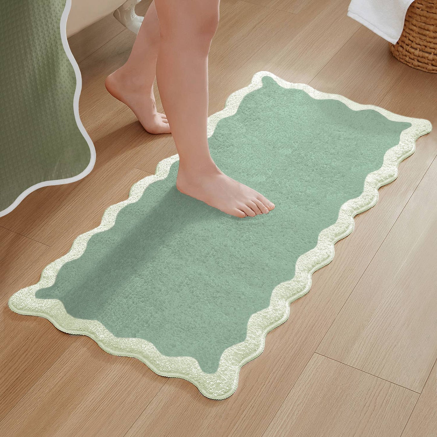 Sage Wave Bath Mat- 16"x24"