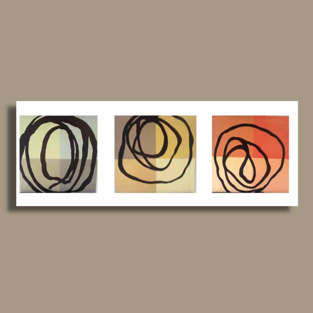 abstract wall art set of 3