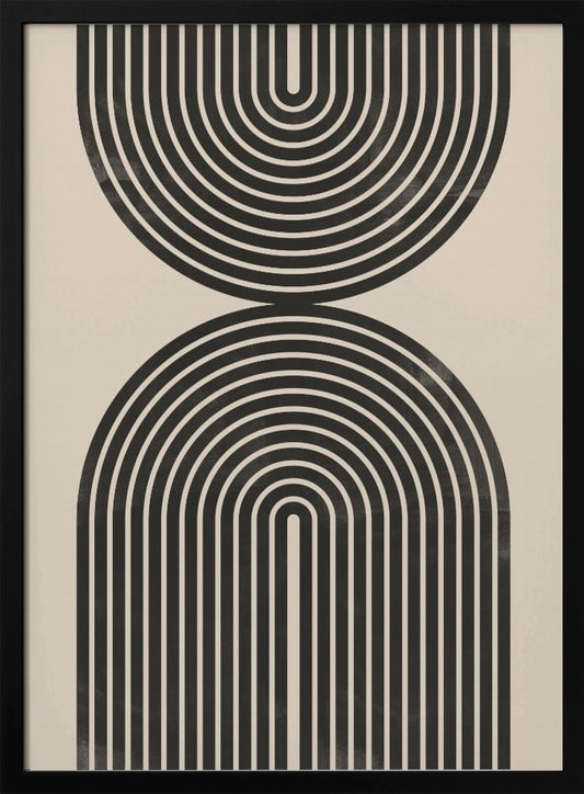 Black Arch Wall Art- 48"H x 36"W