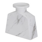Aris Marble Ceramic 9.25h" Wide Tapered Urn Vase- Open Box -8089