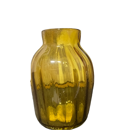 Honeybloom Amber Glass Vase