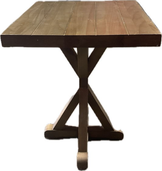 Rustic wooden end table