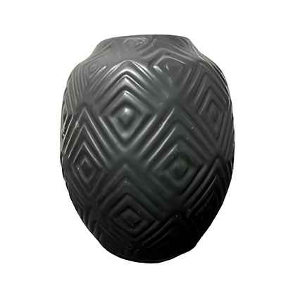 Black Ceramic Vase