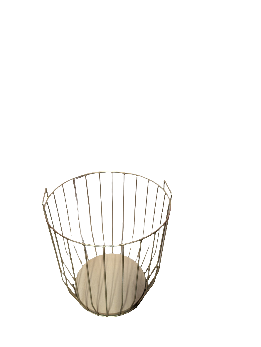 Gold Basket w/Handles