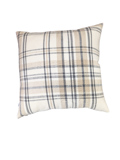 Light Plaid Pillow-OPEN BOX