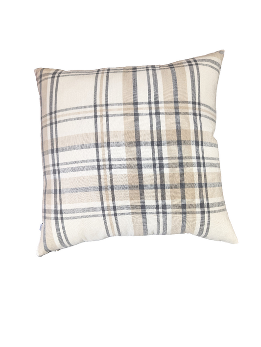 Light Plaid Pillow-OPEN BOX