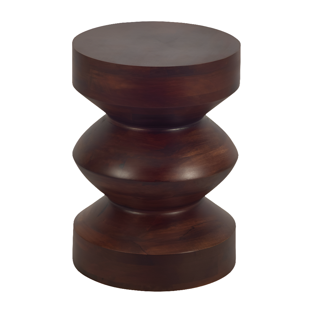 18"  Mango Side Table, Walnut
