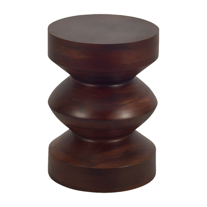 18"  Mango Side Table, Walnut