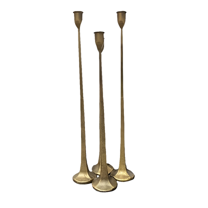 Bronze Candle Holder Set of 4- OPEN BOX