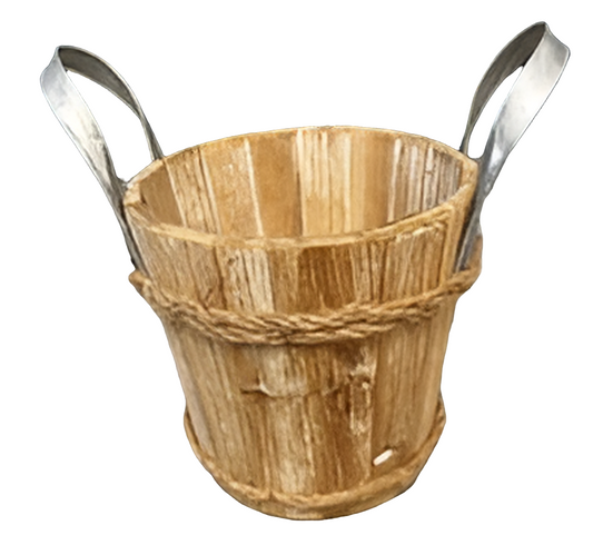 Wooden Bucket- Open Box