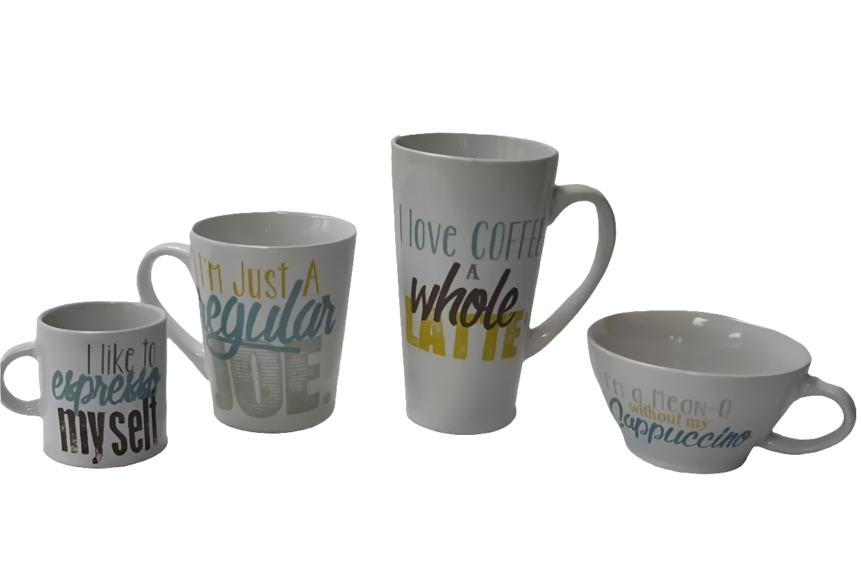 “Love Coffee" Mug Set of 4