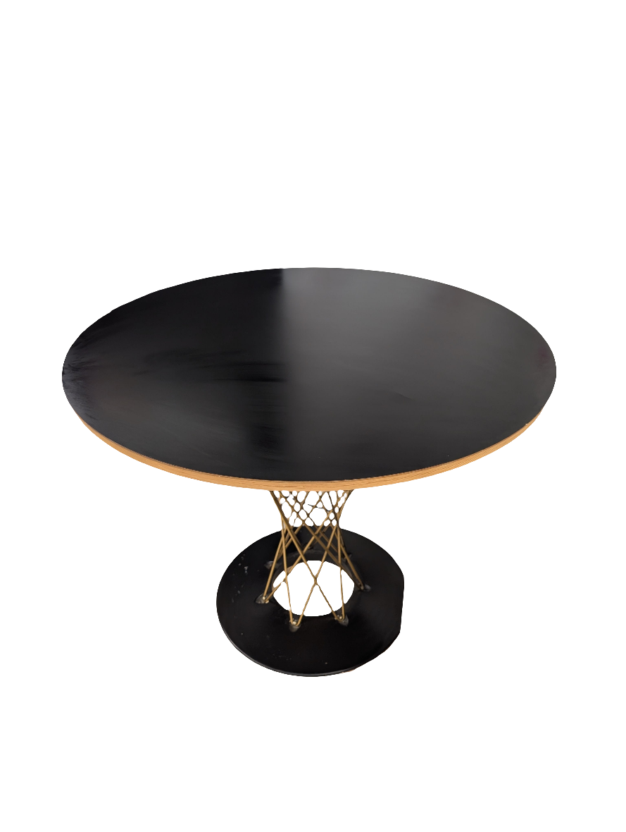 Round Black Dining Table-OPEN BOX