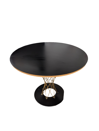 Round Black Dining Table-OPEN BOX