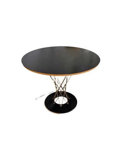 Round Black Dining Table-OPEN BOX