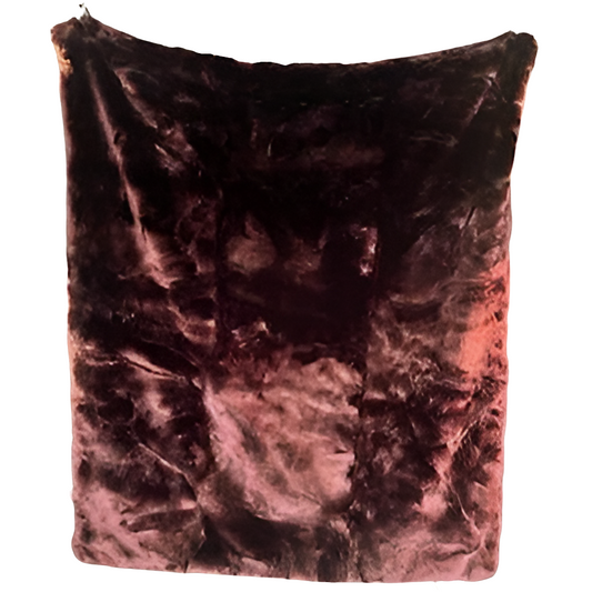 Deep Burgundy Faux Fur Throw