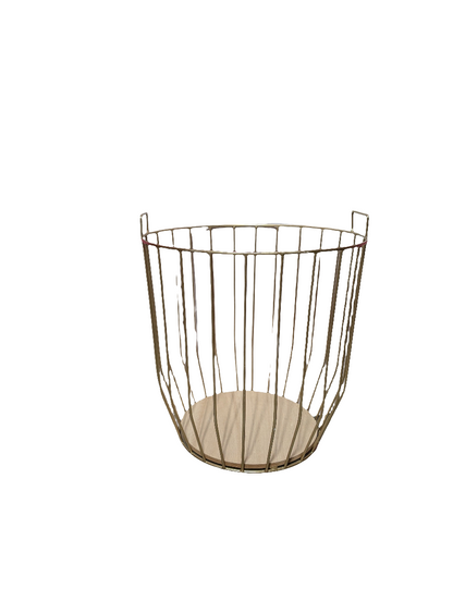 Gold Basket w/Handles