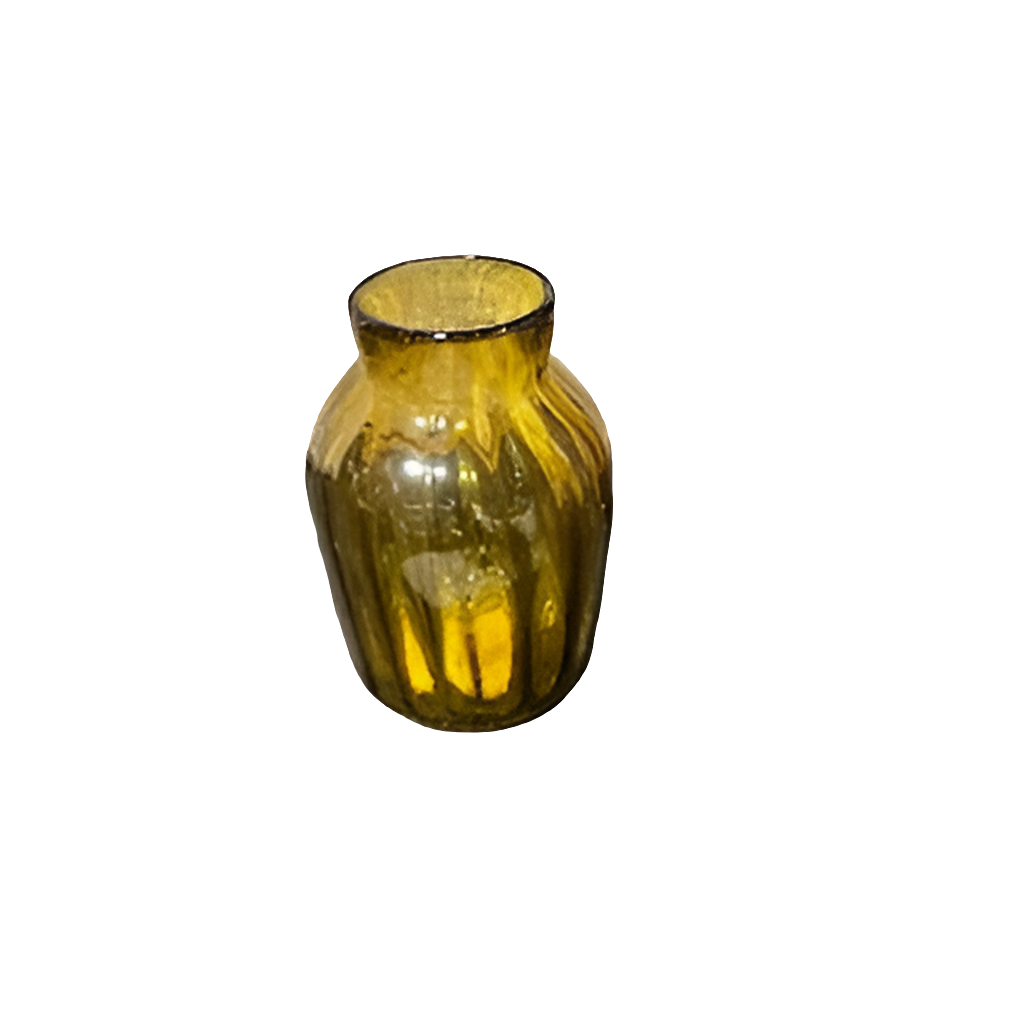 Honeybloom Amber Glass Vase
