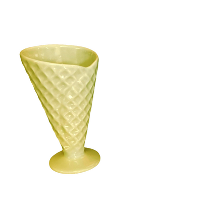Ceramic Waffle Cone-Yellow