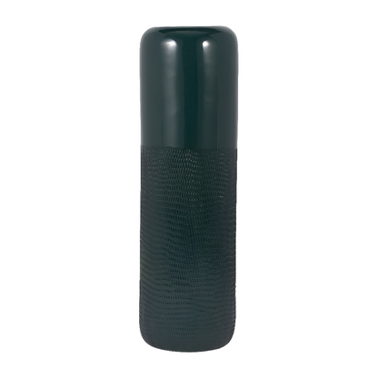 Ceramic 18"h Grooved Vase