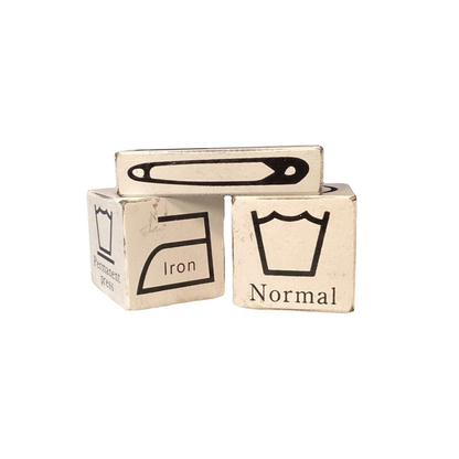 Wood Laundry cubes (Set Of 3)-OPEN BOX
