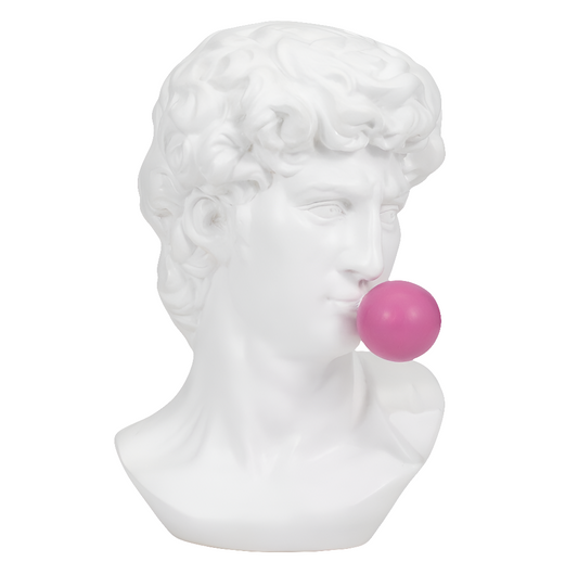 Greek God Head with gum