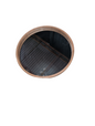Round wood framed mirror - Open Box
