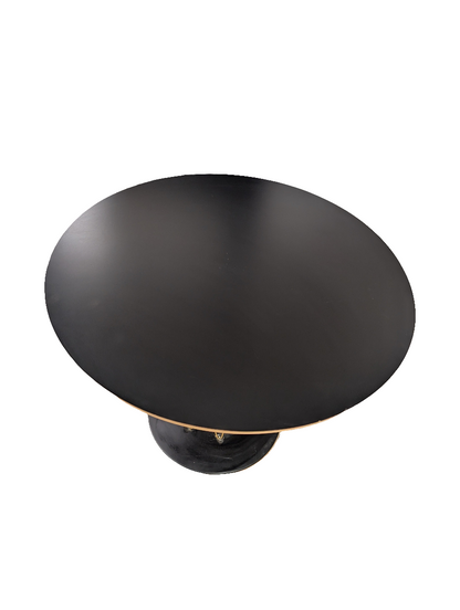 Round Black Dining Table-OPEN BOX