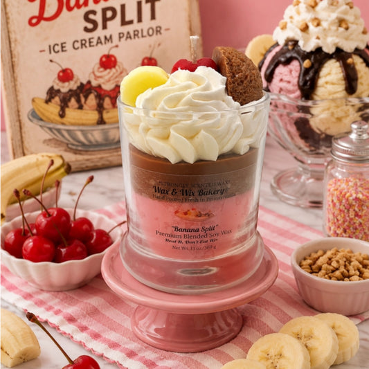 banana split soy candle