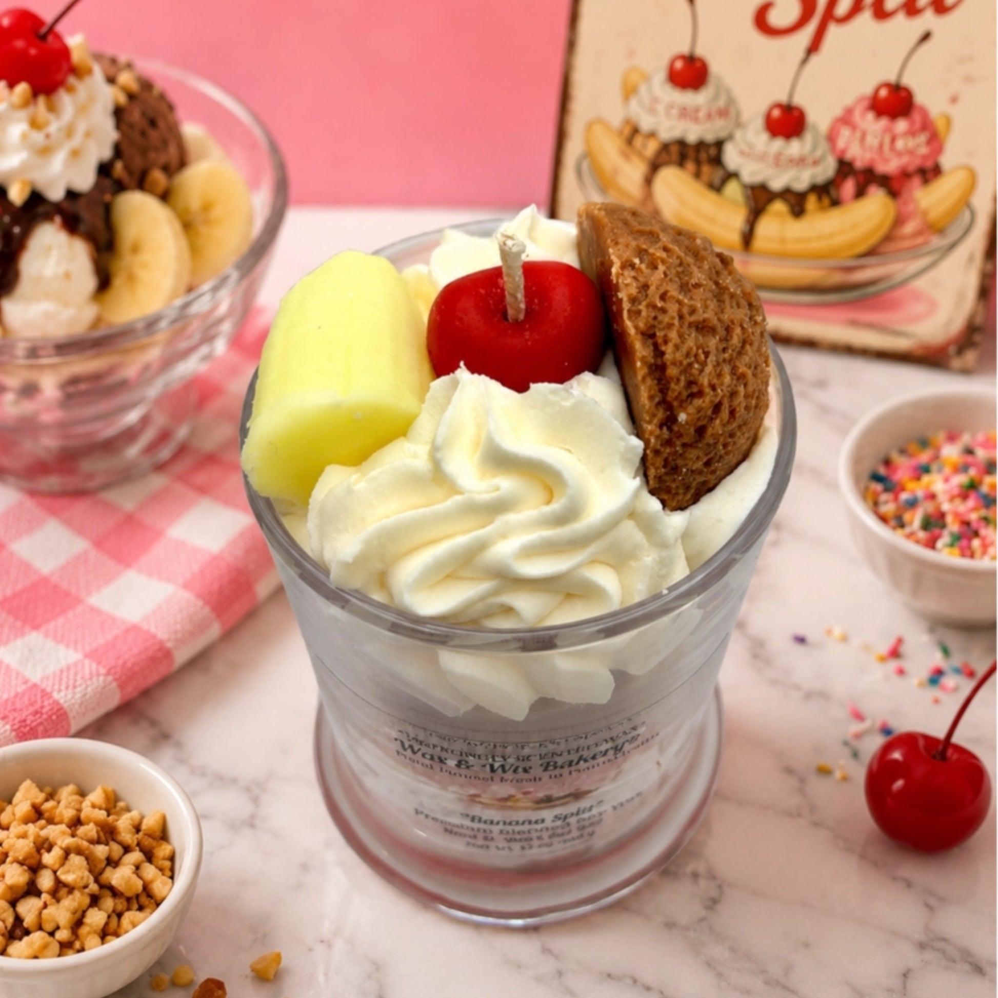 banana split soy candle 2