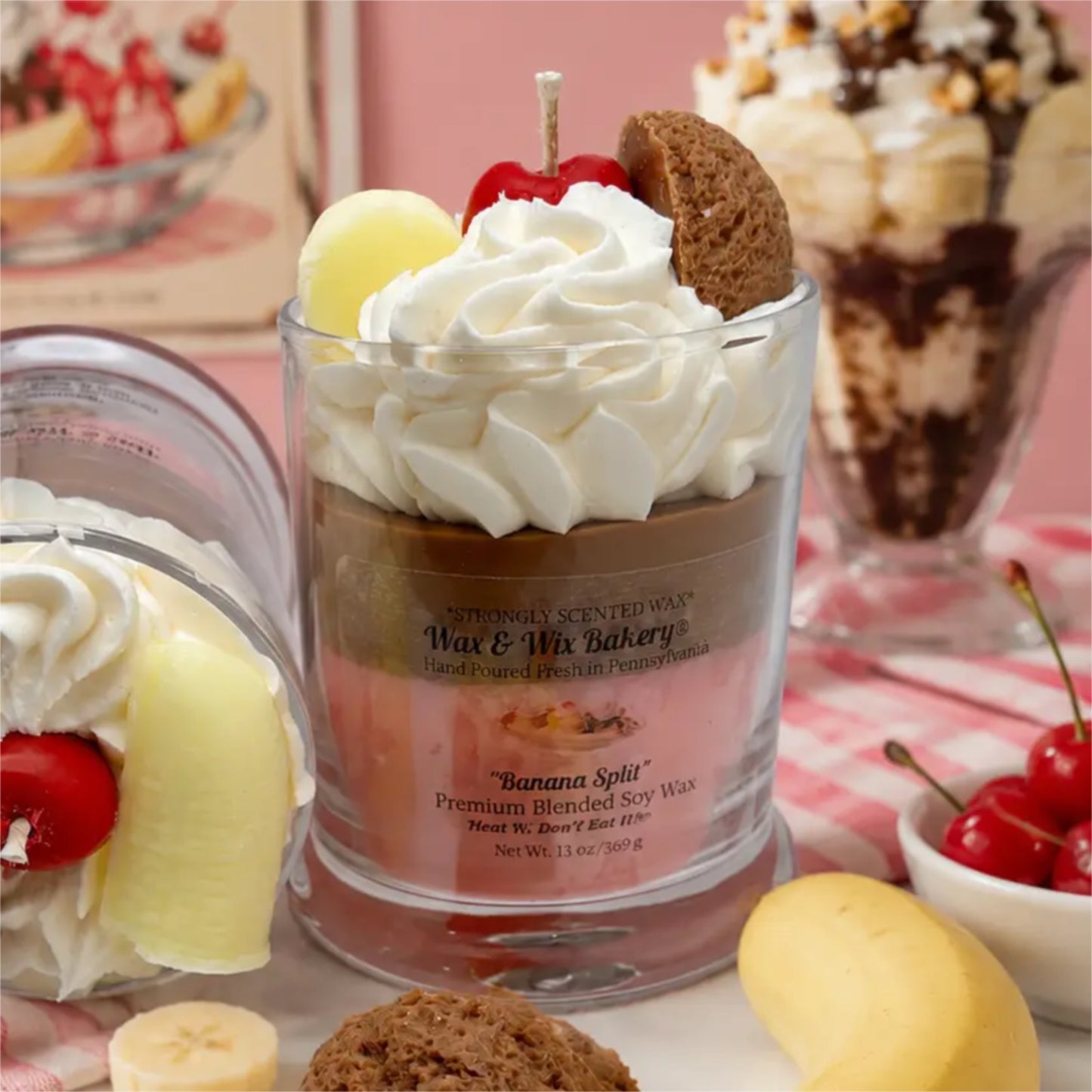 banana split soy candle 3
