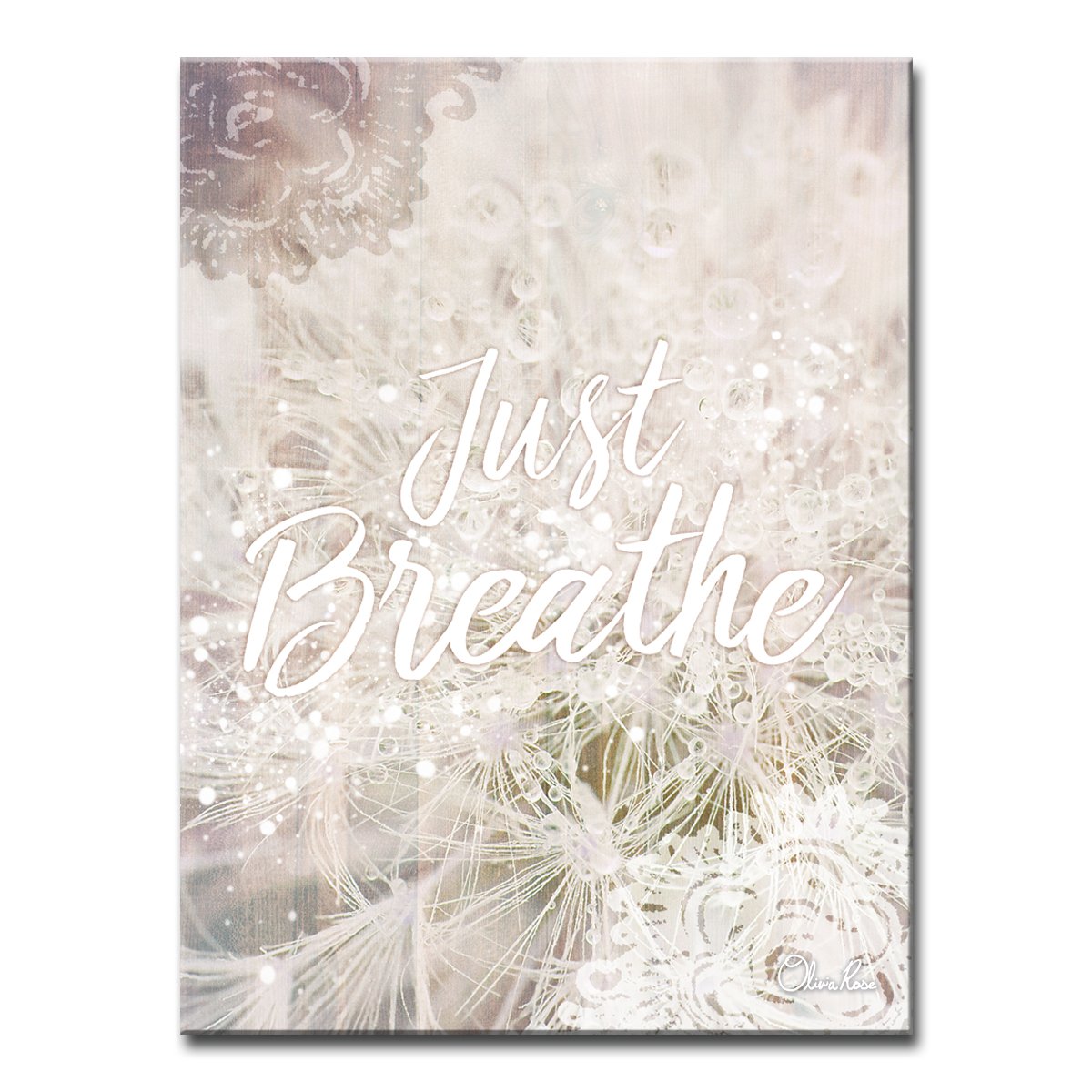 Just Breathe' Inspirational Canvas Art By Olivia Rose