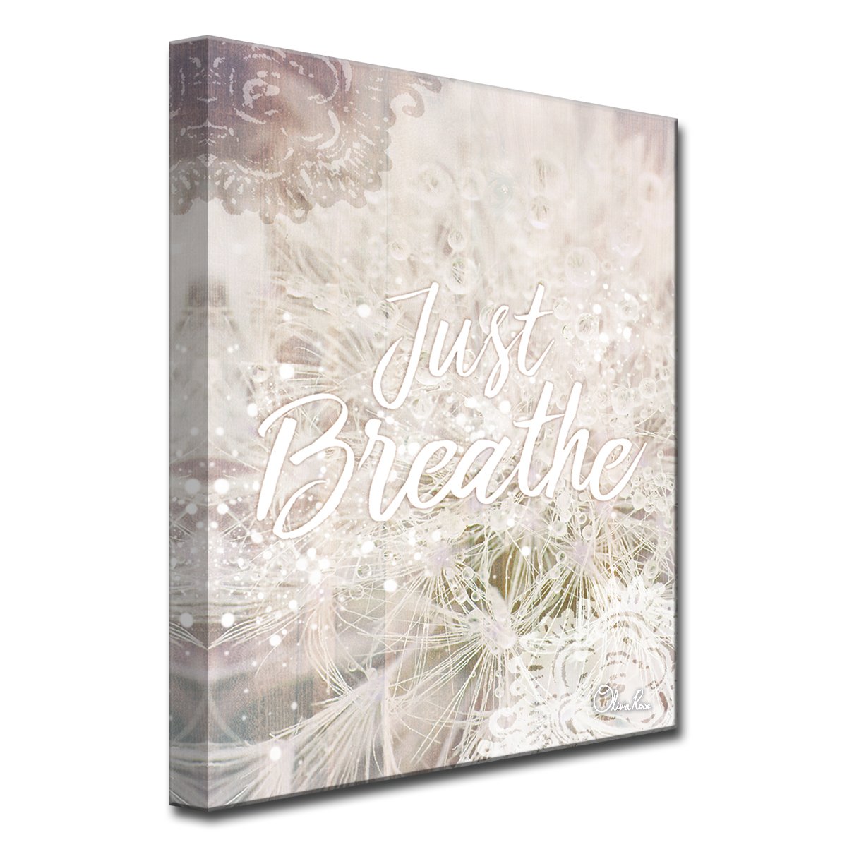 Just Breathe' Inspirational Canvas Art By Olivia Rose
