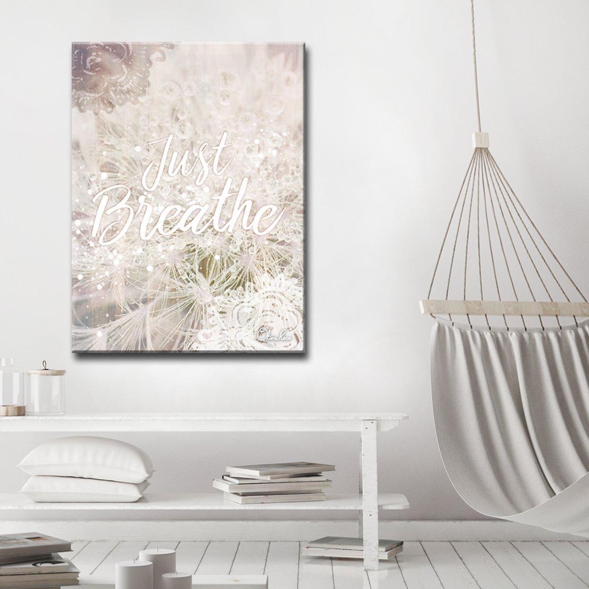Just Breathe' Inspirational Canvas Art By Olivia Rose