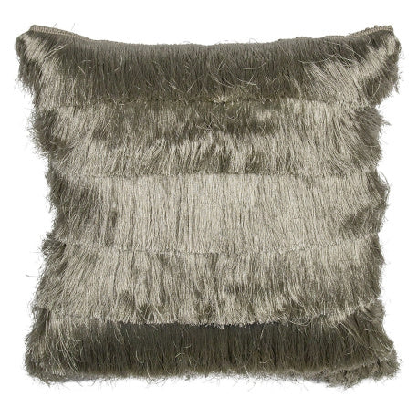 champagne colored fluffy pillow