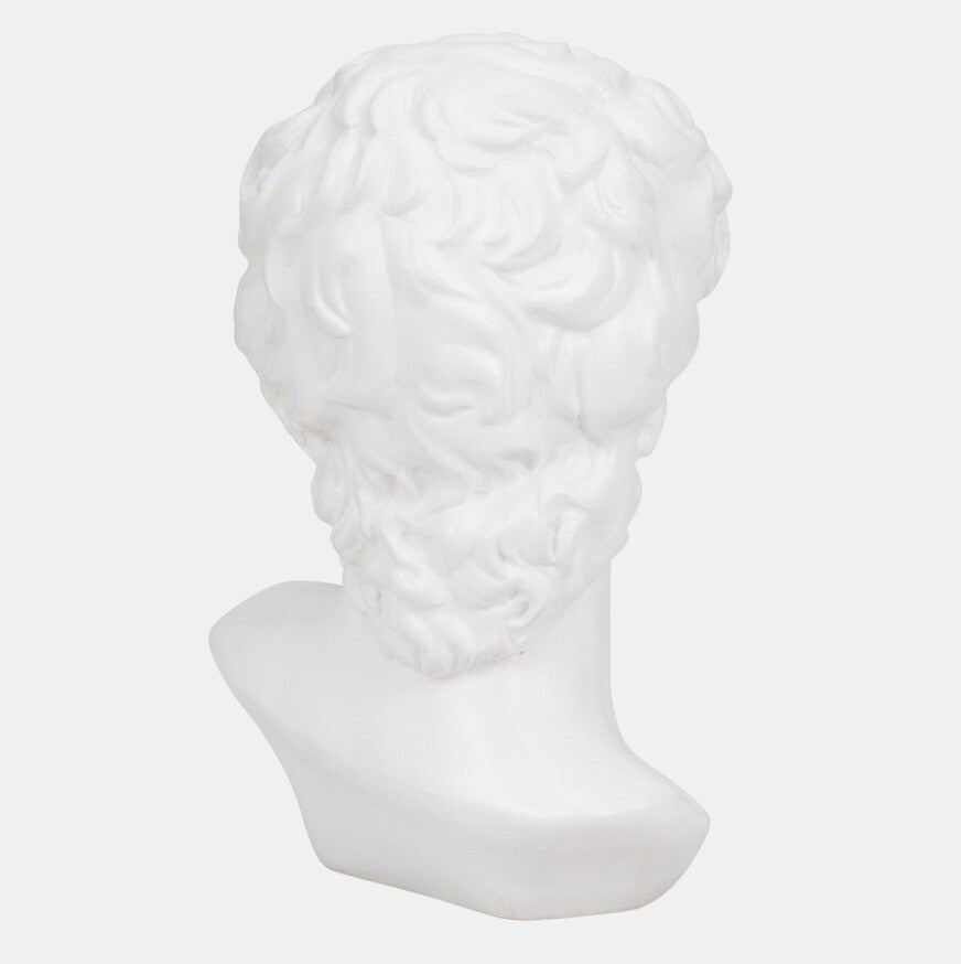 greek God head with gum in decor object