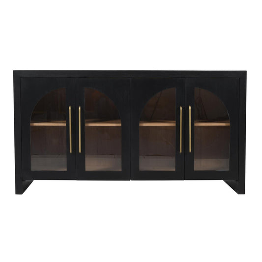 Curved Console 60" Ebony Oak- LOCAL PICK UP OR LOCAL DELIVERY