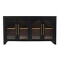 Curved Console 60" Ebony Oak- LOCAL PICK UP OR LOCAL DELIVERY