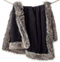 Charcoal Faux Sheared Beaver Alpine Weighted Throw